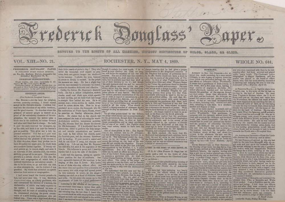 Frederick Douglass' Paper