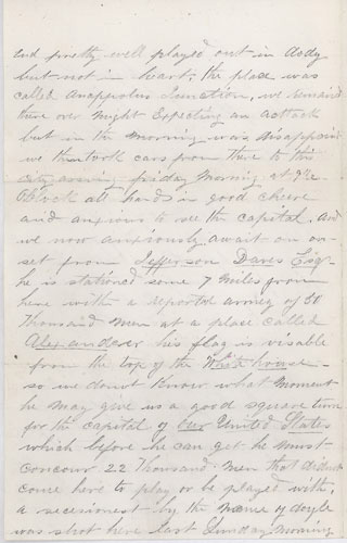 Letter by James W. Vanderhoef, May 1, 1861, page 2