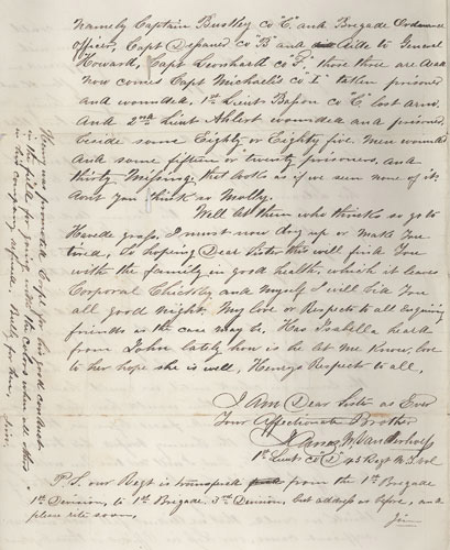 Letter by James W. Vanderhoef, May 17, 1863, page 4