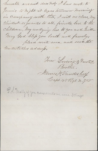 Letter by James W. Vanderhoef, June 27, 1865, page 6