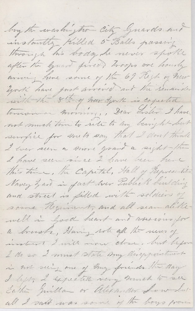 Letter by James W. Vanderhoef, May 1, 1861, page 3