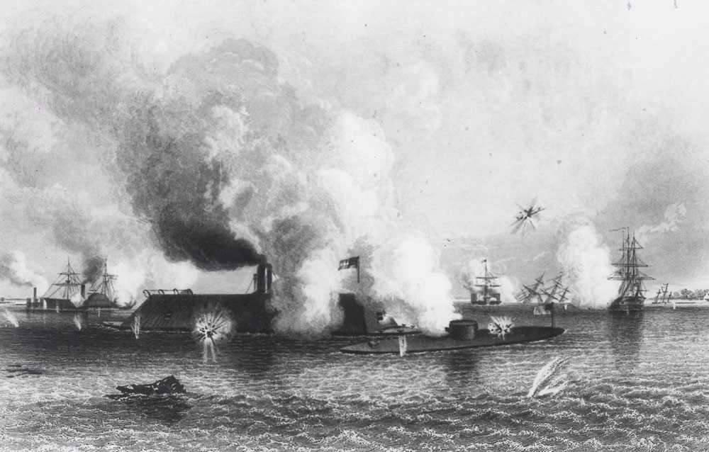 Battle between the Ironclads