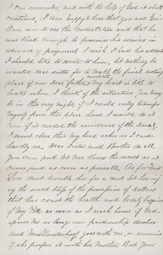 Letter by James W. Vanderhoef, June 27, 1865, page 5