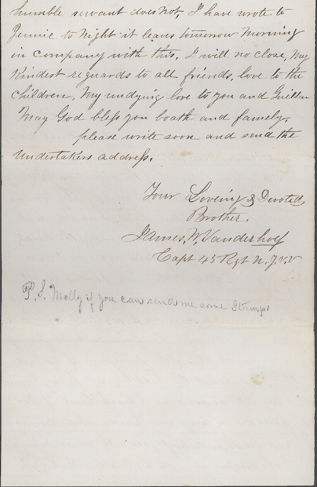 Letter by James W. Vanderhoef, June 27, 1865, page 6