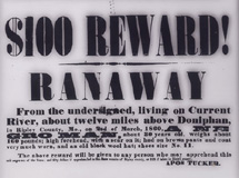 reward poster for ranaway slave