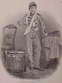 portrait of Clarence McKenzie, drummer boy