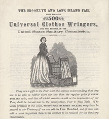 brochure for Universal Clothes Wringer
