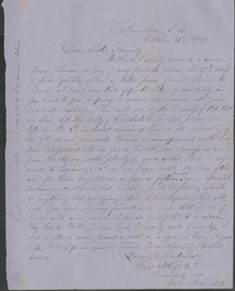 Letter by James W. Vanderhoef, October 13, 1864