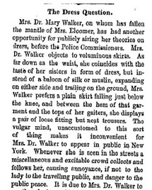 The Dress Question article