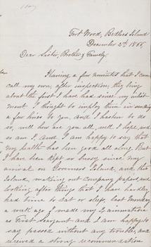 Letter by James W. Vanderhoef, December 2, 1866