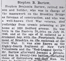 Stephen Benjamin Bartow obituary