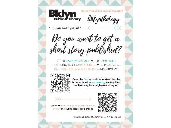 Flyer for the BKLYNthology submission
