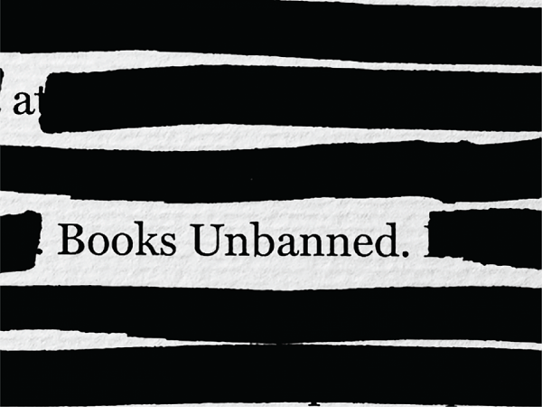 Lines blacked out with the words Books Unbanned