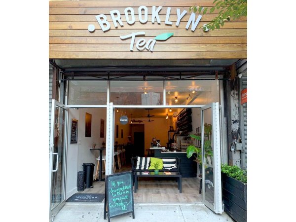 image of Brooklyn Tea shop from sidewalk outside